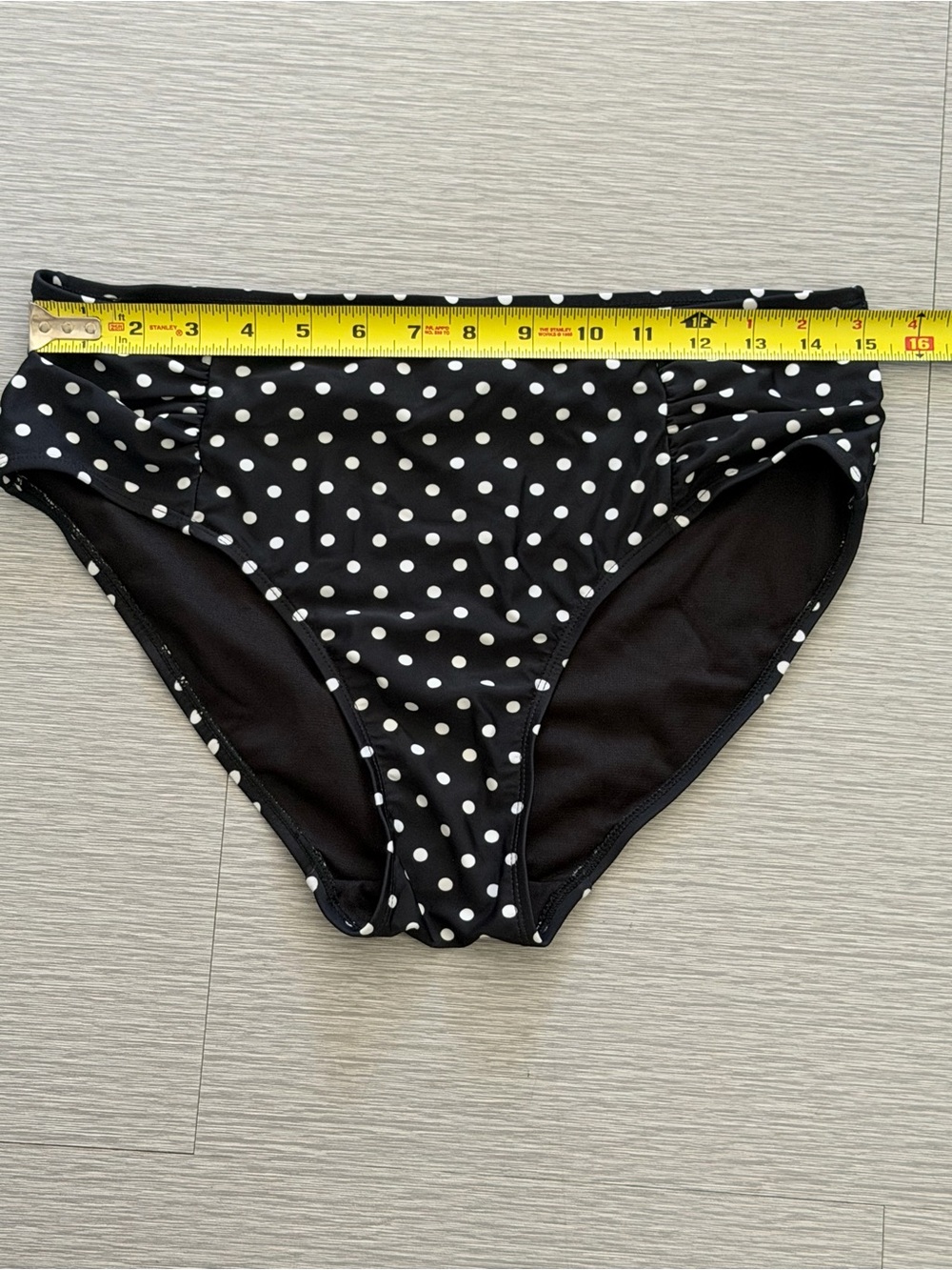New York & Company Black with White Polka Dot Swim Bottoms Medium NWOT - Picture 6 of 9